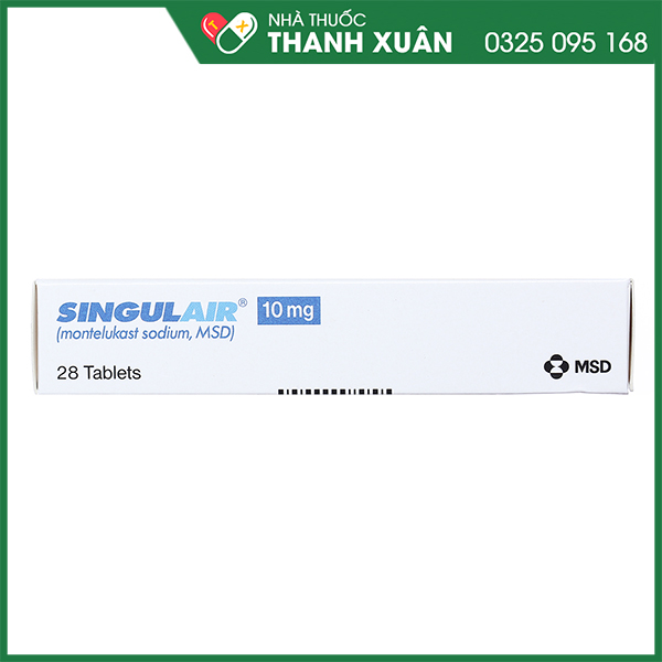 Singulair 10mg dự phòng và trị hen phế quản mạn tính